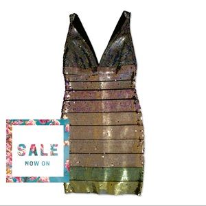 New Multicolored Sexy Cocktail dress